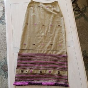 Vintage Free People Boho Festival Hippie Skirt
